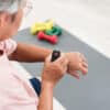 Checking heart rate using Lifeline Smartwatch